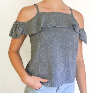 Old Navy girls off-shoulder top, size XL (14)